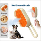3in1 Steam Grooming Brush - CuddlingPets™