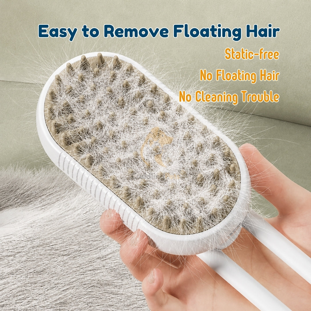 3in1 Steam Grooming Brush - CuddlingPets™