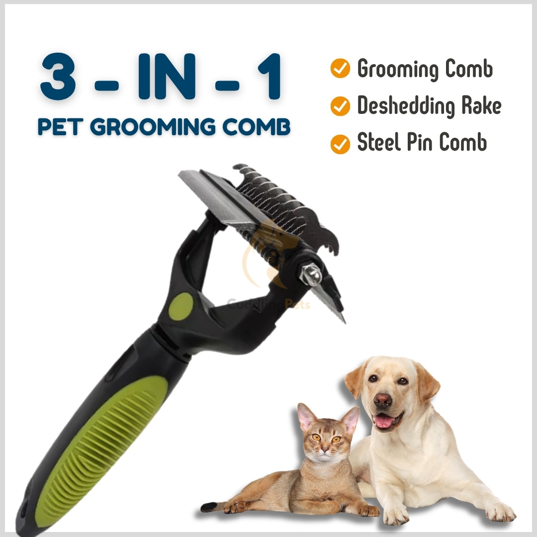 3in1 Pet Grooming Comb - CuddlingPets™